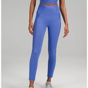 Lululemon Everlux and Mesh Super-High-Rise Training Tight 25" in wild indigo